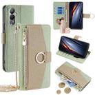 For Tecno Pova 4 Crossbody Litchi Texture Leather Phone Case(Green) - 1