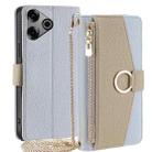 For Tecno Pova 6 Pro 5G Crossbody Litchi Texture Leather Phone Case(Blue) - 1