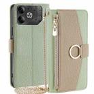 For Tecno Pova 6 5G Crossbody Litchi Texture Leather Phone Case(Green) - 1