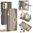 For vivo S12 5G / V23 5G Crossbody Litchi Texture Leather Phone Case(Grey) - 1