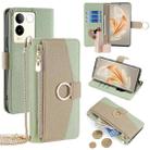 For vivo S17e 5G Crossbody Litchi Texture Leather Phone Case(Green) - 1