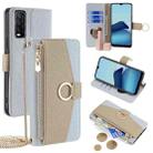 For vivo Y20 / Y20i / Y20s / Y11s /  Y12s Crossbody Litchi Texture Leather Phone Case(Blue) - 1