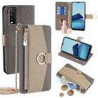 For vivo Y20 / Y20i / Y20s / Y11s /  Y12s Crossbody Litchi Texture Leather Phone Case(Grey) - 1