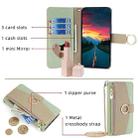 For vivo Y03 4G Crossbody Litchi Texture Leather Phone Case(Green) - 3