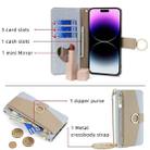 For vivo iQOO Z9 Turbo Crossbody Litchi Texture Leather Phone Case(Blue) - 3