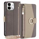 For vivo iQOO Z9x 5G Crossbody Litchi Texture Leather Phone Case(Grey) - 1