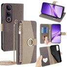For vivo V50 Lite 5G Crossbody Litchi Texture Leather Phone Case(Grey) - 1