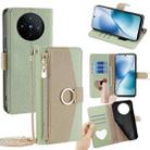 For vivo X200s 5G Crossbody Litchi Texture Leather Phone Case(Green) - 1