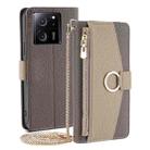 For Xiaomi Redmi K60 Ultra Crossbody Litchi Texture Leather Phone Case(Grey) - 1