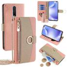 For Xiaomi Redmi K30 Crossbody Litchi Texture Leather Phone Case(Pink) - 1