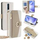 For Xiaomi Redmi K30 Crossbody Litchi Texture Leather Phone Case(White) - 1