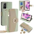 For Xiaomi Redmi Note 12S 4G Crossbody Litchi Texture Leather Phone Case(Green) - 1