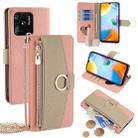 For Xiaomi Redmi 10C Crossbody Litchi Texture Leather Phone Case(Pink) - 1