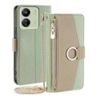 For Xiaomi Redmi 13C Crossbody Litchi Texture Leather Phone Case(Green) - 1