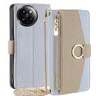 For Xiaomi Civi 4 Pro Crossbody Litchi Texture Leather Phone Case(Blue) - 1