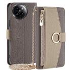 For Xiaomi Civi 4 Pro Crossbody Litchi Texture Leather Phone Case(Grey) - 1