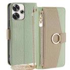 For Xiaomi Redmi Turbo 3 5G Crossbody Litchi Texture Leather Phone Case(Green) - 1