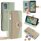 For Nokia C02 TA-1522 Crossbody Litchi Texture Leather Phone Case(Green) - 1