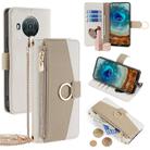 For Nokia X10 / X20 Crossbody Litchi Texture Leather Phone Case(White) - 1