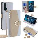 For Honor 20 Pro Crossbody Litchi Texture Leather Phone Case(Blue) - 1