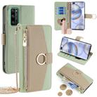 For Honor 30 Pro Crossbody Litchi Texture Leather Phone Case(Green) - 1