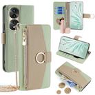 For Honor 70 Pro / 70 Pro+ Crossbody Litchi Texture Leather Phone Case(Green) - 1
