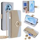 For Honor Magic5 Crossbody Litchi Texture Leather Phone Case(Blue) - 1