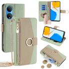 For Honor X7 4G Crossbody Litchi Texture Leather Phone Case(Green) - 1