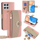 For Honor X30i / X8 Crossbody Litchi Texture Leather Phone Case(Pink) - 1