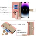 For Honor X40 Crossbody Litchi Texture Leather Phone Case(Pink) - 3