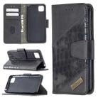 For Huawei Y5P Matching Color Crocodile Texture Horizontal Flip PU Leather Case with Wallet & Holder & Card Slots(Black) - 1