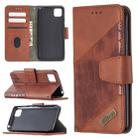 For Huawei Y5P Matching Color Crocodile Texture Horizontal Flip PU Leather Case with Wallet & Holder & Card Slots(Brown) - 1