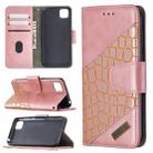 For Huawei Y5P Matching Color Crocodile Texture Horizontal Flip PU Leather Case with Wallet & Holder & Card Slots(Rose Gold) - 1