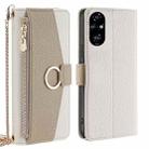 For Honor 200 Pro 5G Crossbody Litchi Texture Leather Phone Case(White) - 1