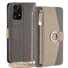 For Honor 200 Lite 5G Global Crossbody Litchi Texture Leather Phone Case(Grey) - 1