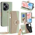 For Honor 400 Pro Global 160.8mm Crossbody Litchi Texture Leather Phone Case(Green) - 1