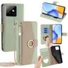 For Honor X60 GT 5G Crossbody Litchi Texture Leather Phone Case(Green) - 1