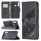 For Huawei Y7P Matching Color Crocodile Texture Horizontal Flip PU Leather Case with Wallet & Holder & Card Slots(Black) - 1