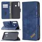 For Huawei Y7P Matching Color Crocodile Texture Horizontal Flip PU Leather Case with Wallet & Holder & Card Slots(Blue) - 1