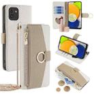 For Samsung Galaxy A03 Global Crossbody Litchi Texture Leather Phone Case(White) - 1