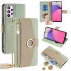 For Samsung Galaxy A33 5G Crossbody Litchi Texture Leather Phone Case(Green) - 1