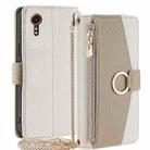 For Samsung Galaxy Xcover 7 5G Crossbody Litchi Texture Leather Phone Case(White) - 1
