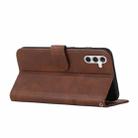 For Samsung Galaxy M55 / C55 Stitching Calf Texture Buckle Leather Phone Case(Brown) - 3