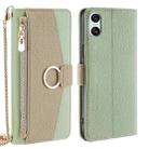 For Sony Xperia 10 VI Crossbody Litchi Texture Leather Phone Case(Green) - 1