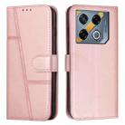 For Infinix GT 20 Pro Stitching Calf Texture Buckle Leather Phone Case(Pink) - 1