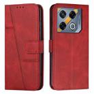 For Infinix GT 20 Pro Stitching Calf Texture Buckle Leather Phone Case(Red) - 1