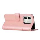 For Infinix Hot 50i Stitching Calf Texture Buckle Leather Phone Case(Pink) - 3