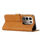 For Infinix Note 50s Stitching Calf Texture Buckle Leather Phone Case(Yellow) - 3
