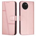 For itel S23 Stitching Calf Texture Buckle Leather Phone Case(Pink) - 1