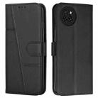 For itel S23 Stitching Calf Texture Buckle Leather Phone Case(Black) - 1